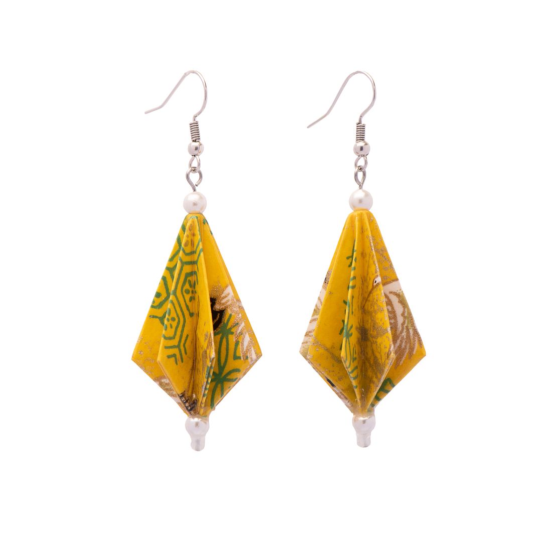 Χειροποίητα Κοσμήματα Με Αγάπη - origami earrings - MO MO