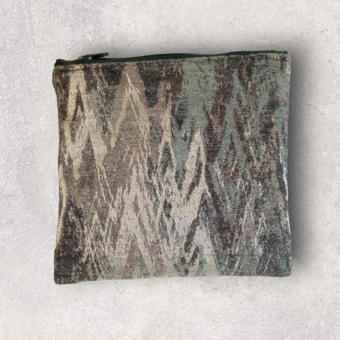 Wallet Gray Teal Abstract - MOMO KIDOHO