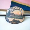 JAPANESE LANDSCAPE HAIRPIN WITH BAMBOO
