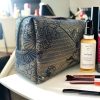 BIG COSMETICS BAG IN JAPANESE GOLDEN CANVA