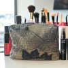 BIG COSMETICS BAG IN JAPANESE GOLDEN CANVA