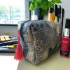 BIG COSMETICS BAG IN JAPANESE GOLDEN CANVA