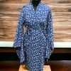 Kimono Furishode BLUE 100% VISCOSE