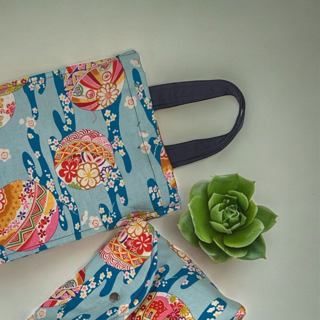 Japanese Book Sleeve and Purse Combo MOMO KIDOHO