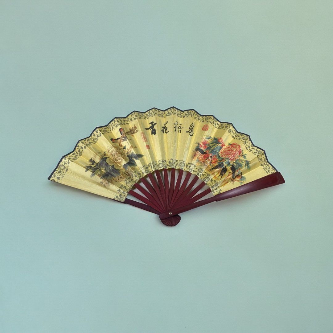 Chinese Fan Birdsong Elegance MOMO KIDOHO