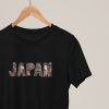 CAMISETA JAPONESA JAPON EN ALGODON NEGRO MOMO KIDOHO