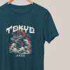 CAMISETA JAPONESA TOKYO COLOR TEAL MOMO KIDOHO