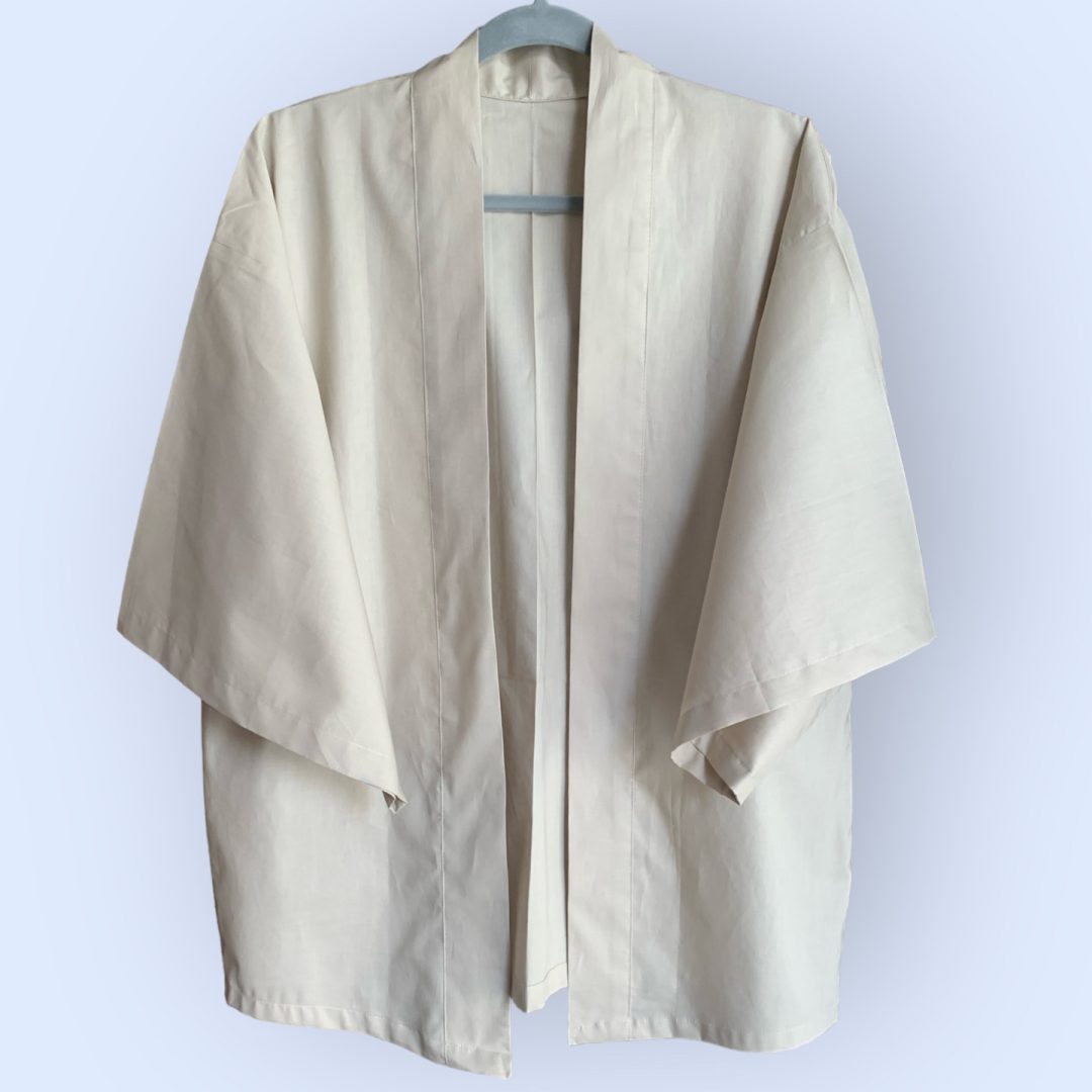 Kimono Haori en beige MOMO KIDOHO