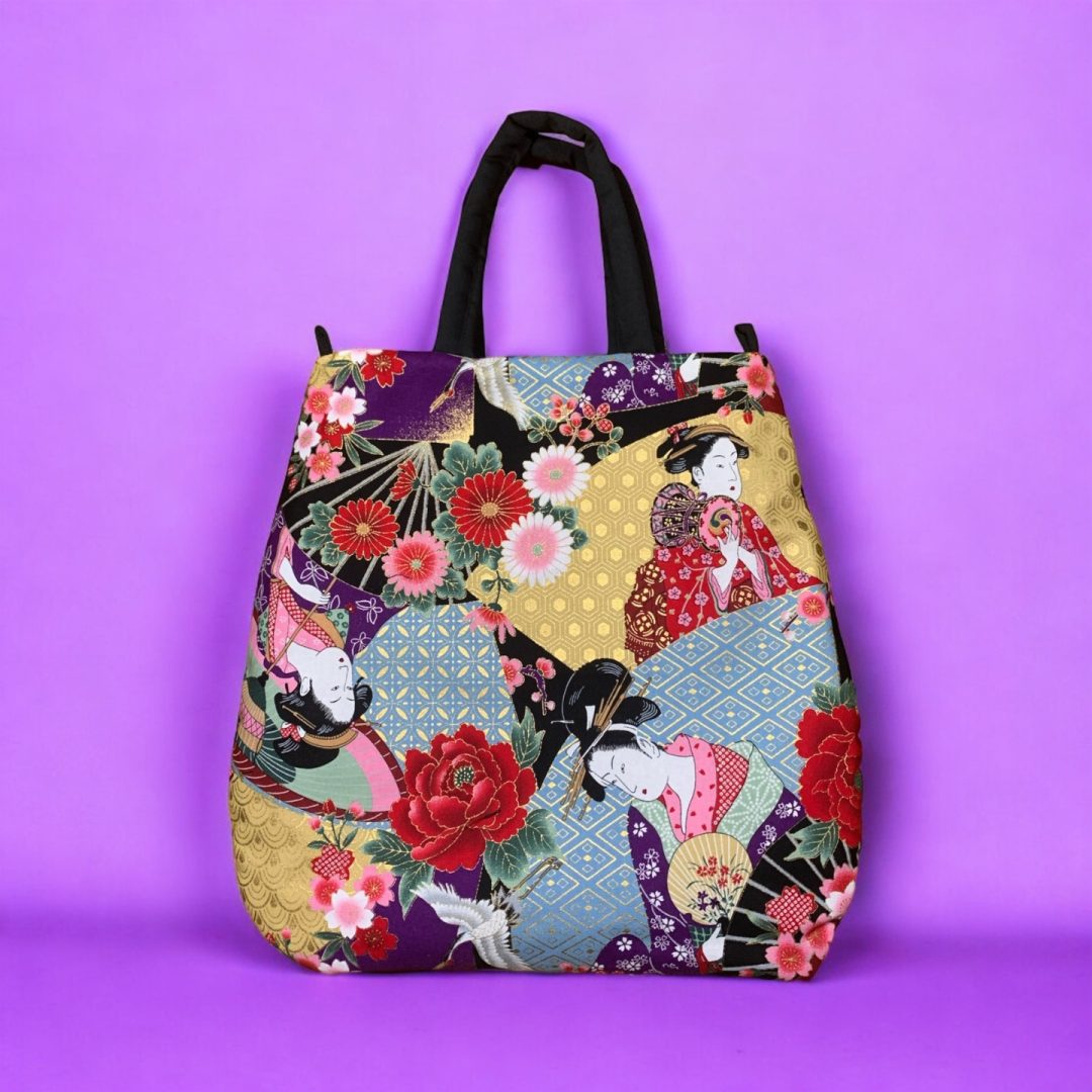 JAPANISCHE TOTE TASCHE GEISHA OKOI MOMO KIDOHO