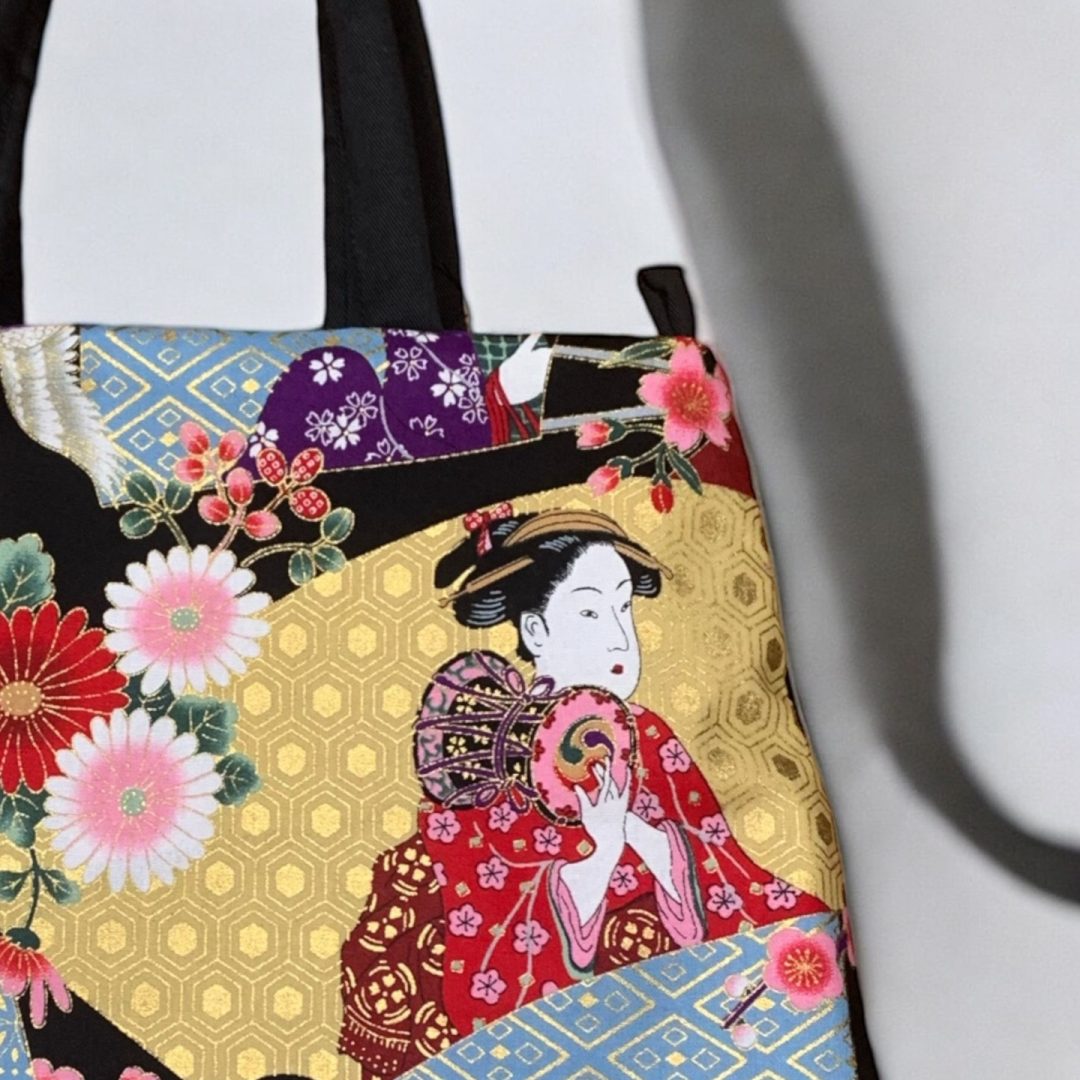 SAC CABAS JAPONAIS GEISHA OKOI MOMO KIDOHO