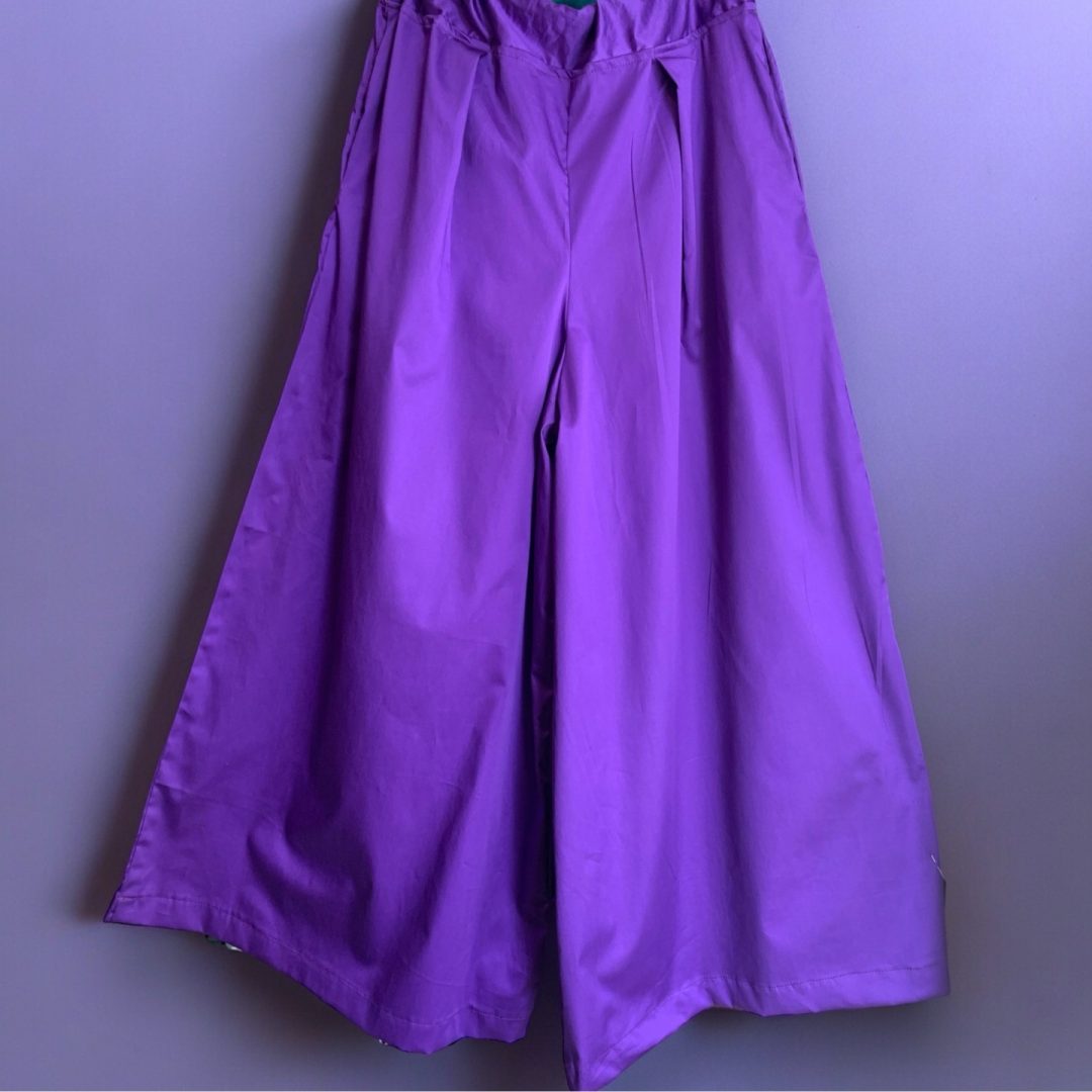 Pantaloni giapponesi Momo Hakama in viola MOMO KIDOHO