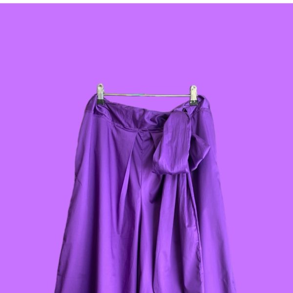 Pantalon japonais Momo Hakama en violet MOMO KIDOHO