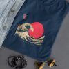 Japanisches T-shirt Goldene Welle und aufgehende Sonne MOMO KIDHOHO