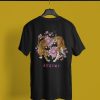 Japanisches T-shirt Tiger und Lillys Schwarz MOMO KIDOHO