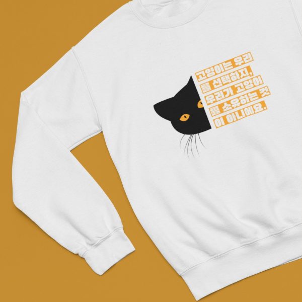 Koreansk sweatshirt Katter väljer oss MOMO KIDOHO