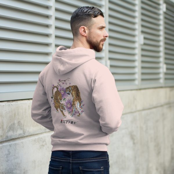 Sudadera japonesa con capucha Tigre rosa y Lillys MOMO KIDOHO