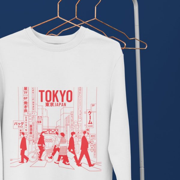 Sweatshirt Tokyo Urban Vit MOMO KIDOHO