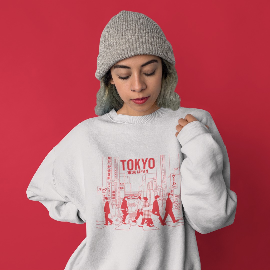 Sweatshirt Tokyo Urban Vit MOMO KIDOHO