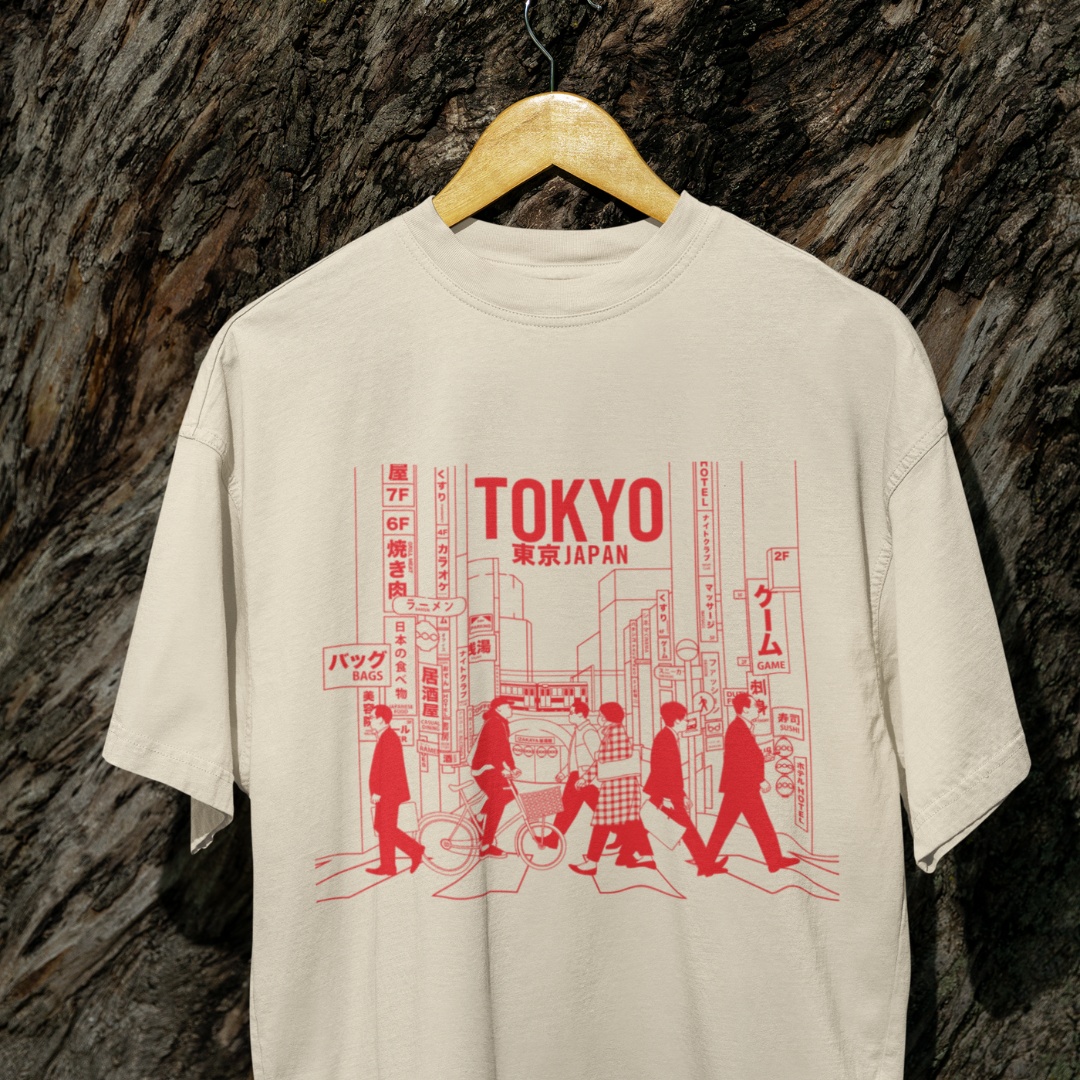 Camiseta Urban Tokyo Beige MOMO KIDOHO