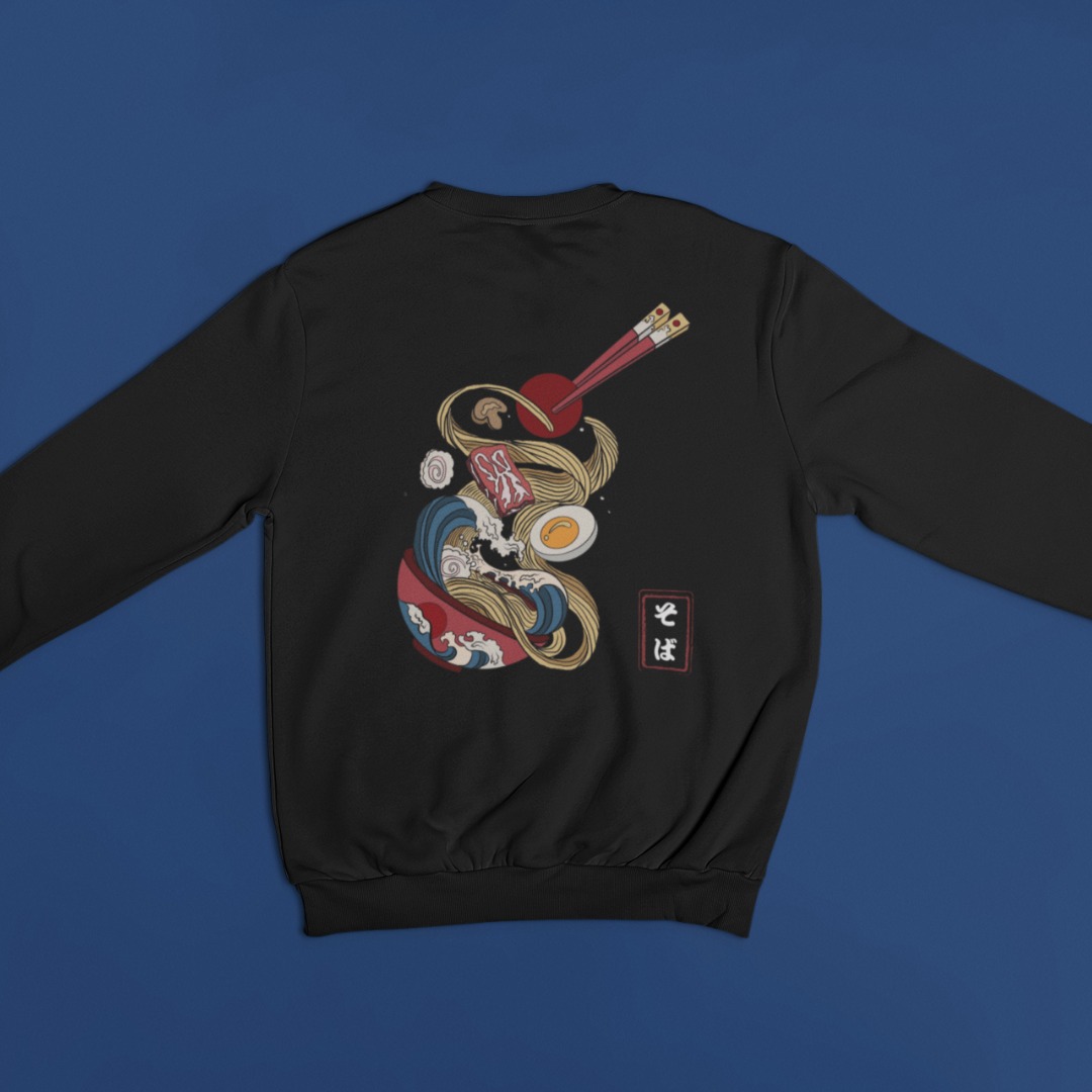 Japanese Sweatshirt Noodles MOMO KIDOHO