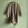 Τraditional Japanese Haori in Khaki Beige MOMO KIDOHO