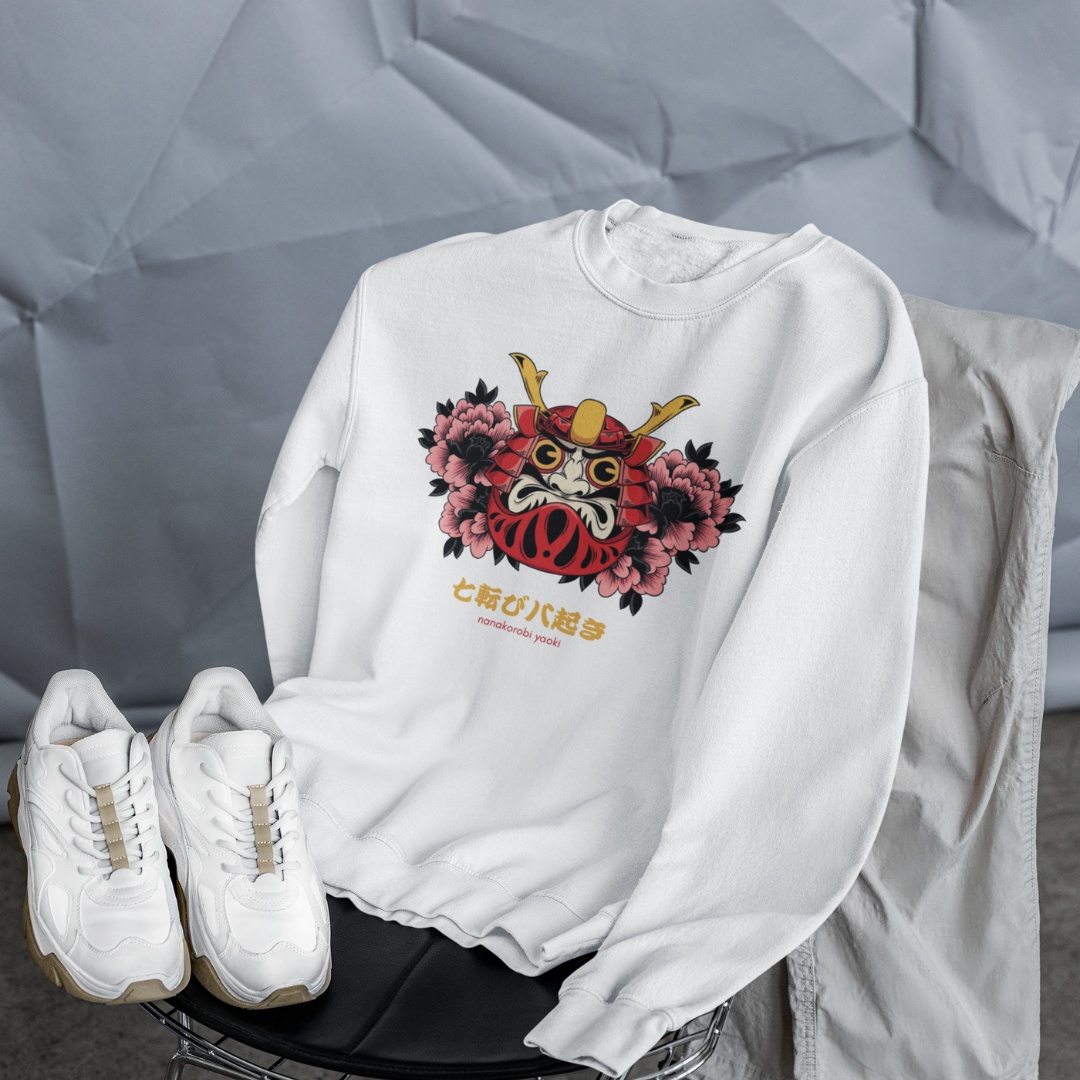 Daruma Sweater White MOMO KIDOHO