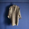 Τraditional Japanese Haori in Khaki Beige MOMO KIDOHO