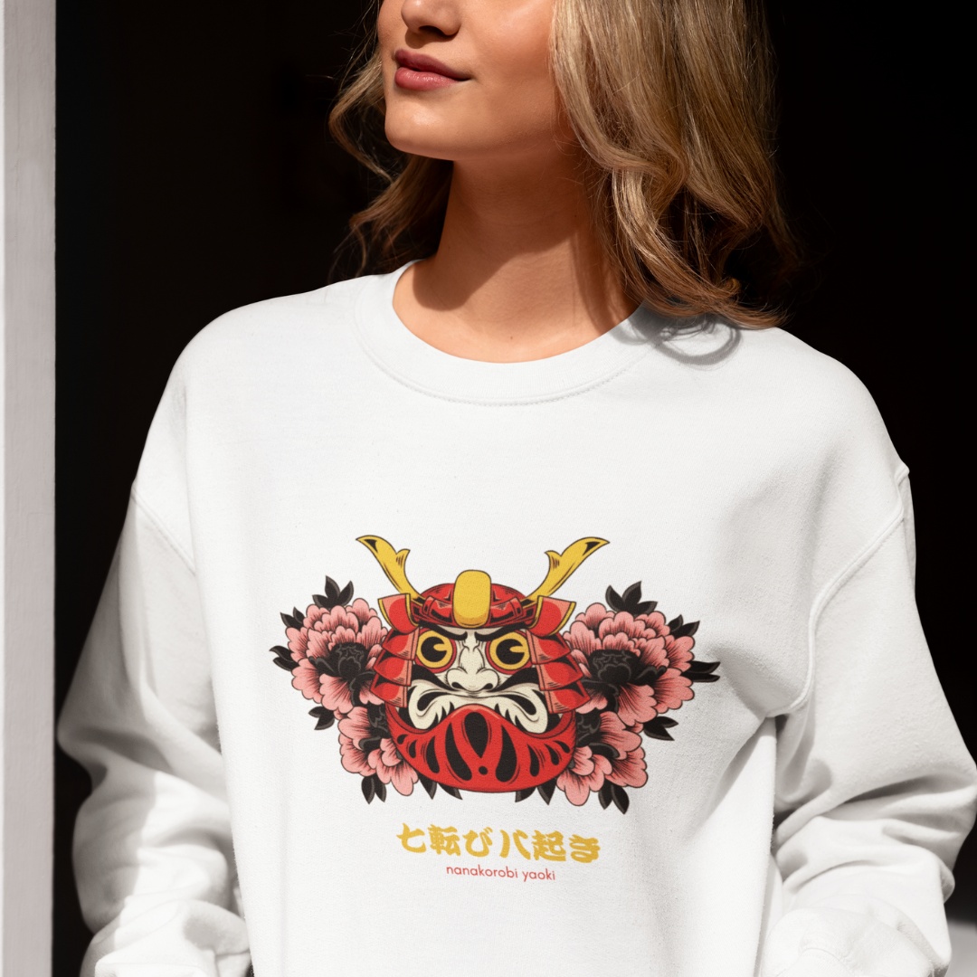 Daruma Sweater White MOMO KIDOHO