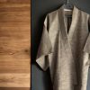 Τraditional Japanese Haori in Khaki Beige MOMO KIDOHO