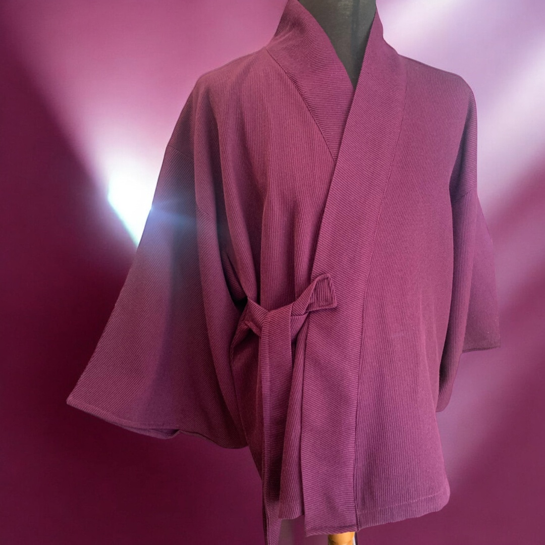 Kimono Haori Wool Murasaki no Yume MOMO KIDOHO