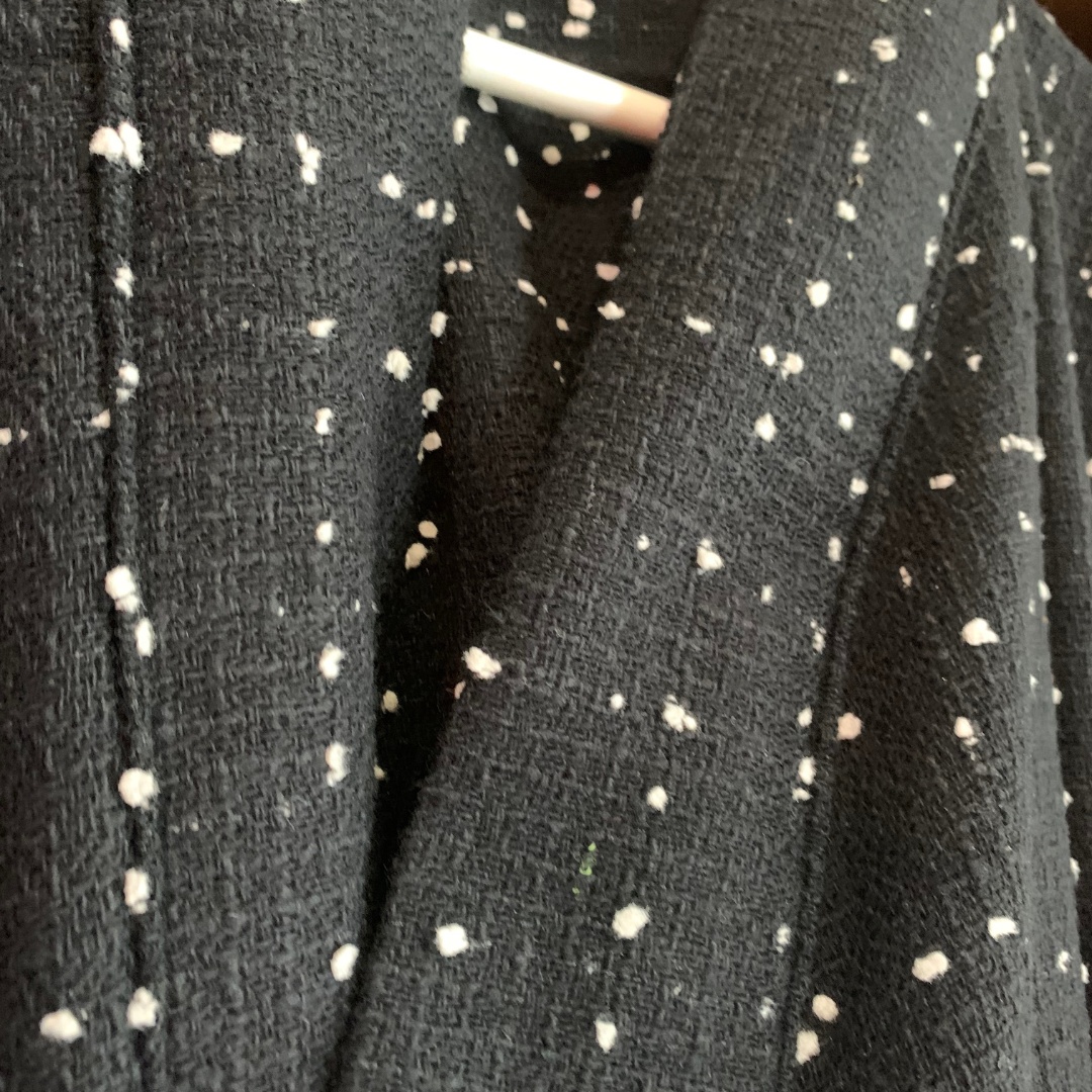 Kimono Haori Black with white dots MOMO KIDOHO