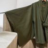 Olive Harmony Wool Kimono