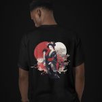 Japanese T-Shirt Geisha with Umbrellas