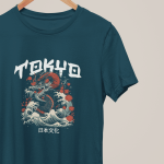 Japanese T-Shirt Tokyo Teal