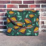 Green with Yellow Gingo Leaves Mini Purse 15*15