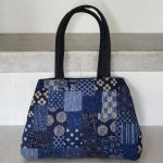 Japanese Tote Bag Mini Shibori ‘n Black Denim