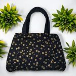 Japanese Tote Bag Mini Golden Kiku