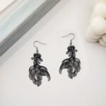 Japanese Goldfish Earings in Black