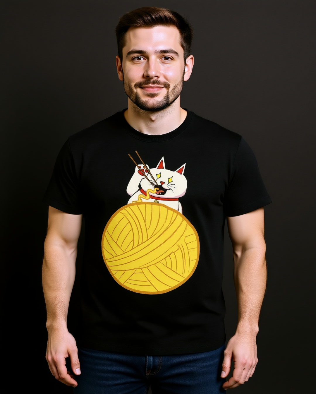T-shirt Maneki Neko Hungry MOMO KIDOHO