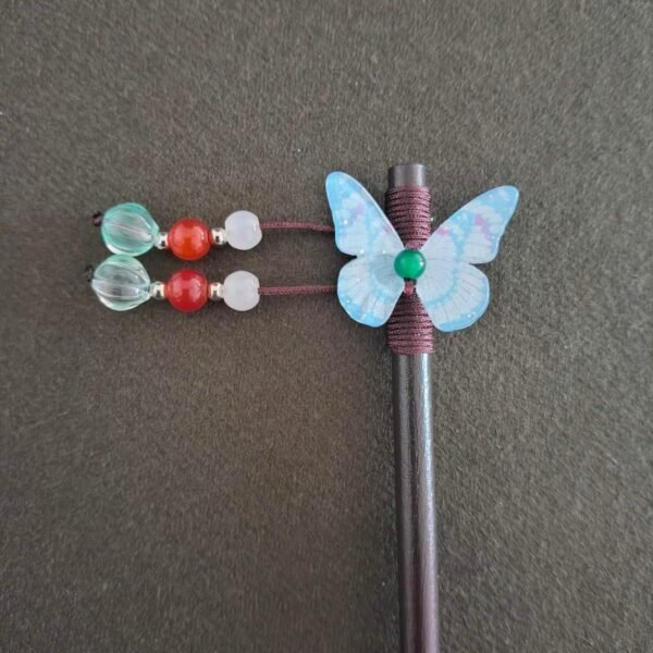 Hair Pin Light Blue Butterfly MOMO KIDOHO