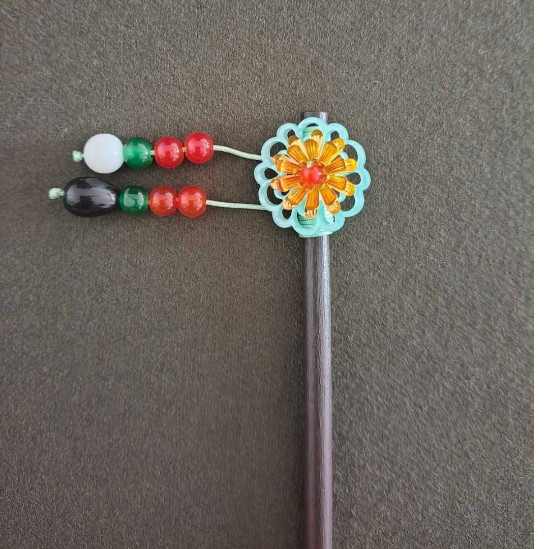 Hair Pin Light Green Rosetta MOMO KIDOHO