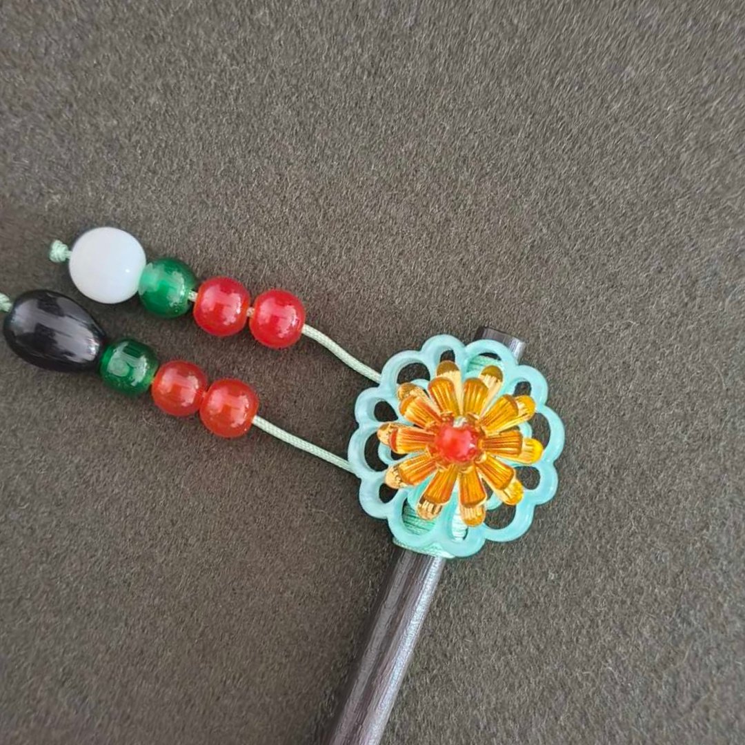 Hair Pin Light Green Rosetta MOMO KIDOHO