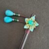 Hair Pin Light Green Star MOMO KIDOHO
